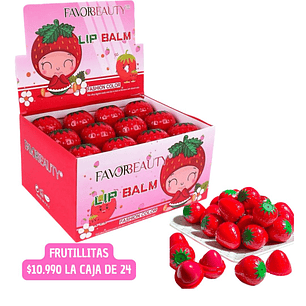 CAJA DE FRUTILLITAS BALSAMO (24 UNID)