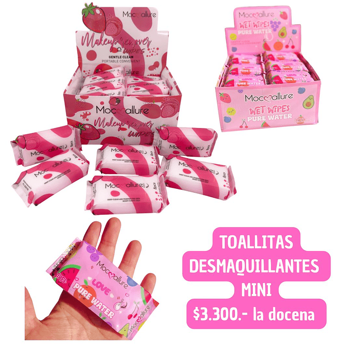 TOALLITAS DESMAQUILLANTES MINI (DOCENA) 1