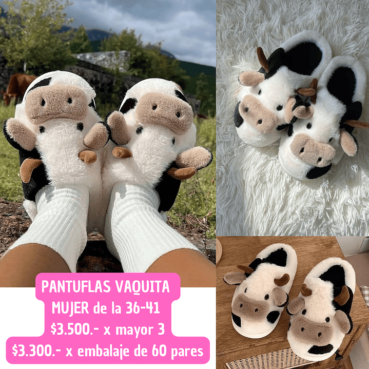 PANTUFLAS VAQUITA (3unid) 1
