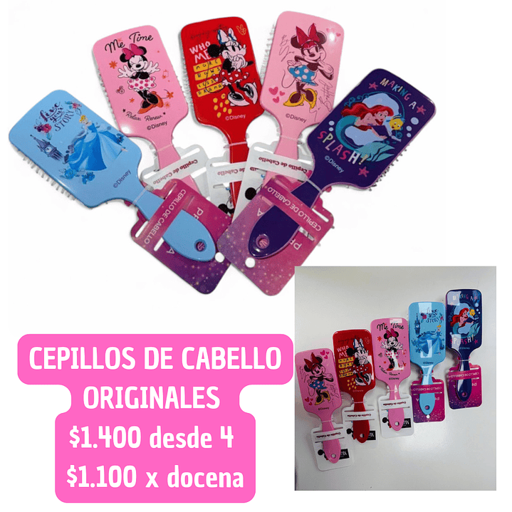 CEPILLO DE CABELLO ORIGINAL DISNEY (4unid)  1
