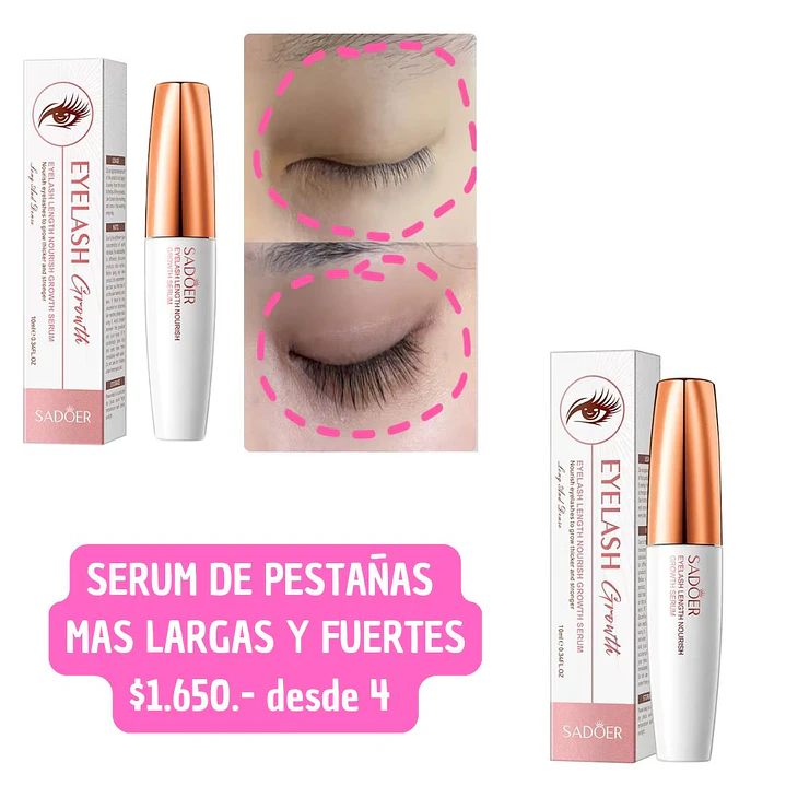 SERUM PESTAÑAS MAS LARGAS Y FUERTES (4 UNID) 1