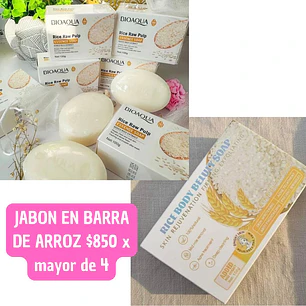 JABON EN BARRA ARROZ (4UNID)