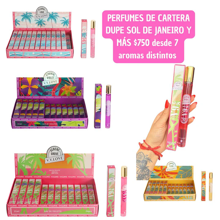 PERFUME DE CARTERA DUPE SOL DE JANEIRO Y MAS  (7UNID) 1