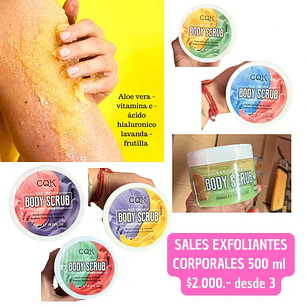 SALES EXFOLAINTES CORPORALES  (3UNID)