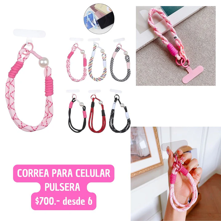 CORREO PARA CELULAR PULSERA (6UNID) 1