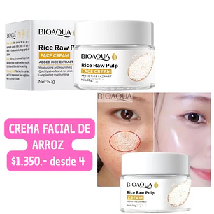 CREMA FACIAL DE ARROZ (4UNID)