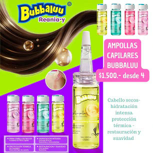 AMPOLLAS CAPILARES BUBBALUU (4UNID)