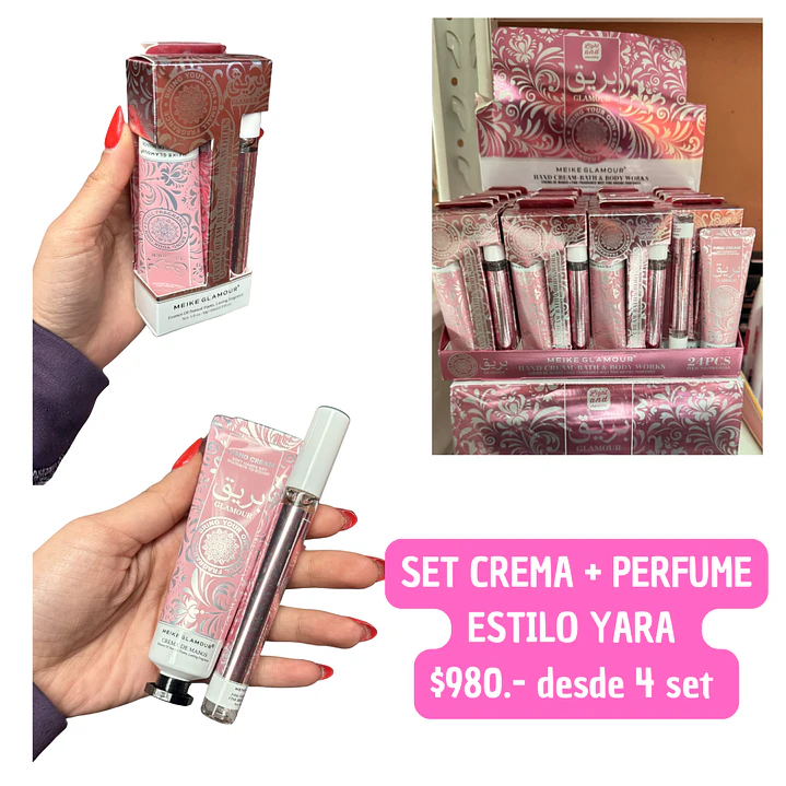 SET SPLASH + CREMA ESTILO YARA (4UNID) 1