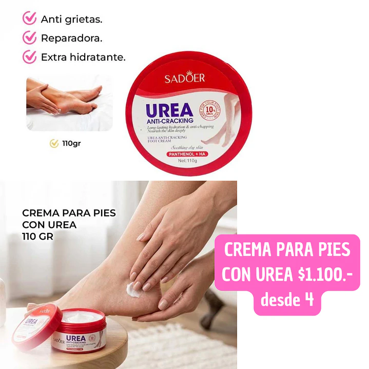 CREMA DE PIES CON UREA (4UNID) 1
