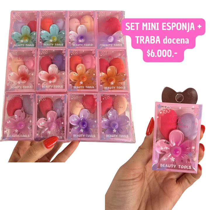 SET TRABA  + ESPONJAS MINI  (DOCENA) 1