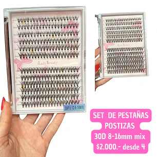 SET DE PESTAÑAS POSTIZAS (4UNID) 