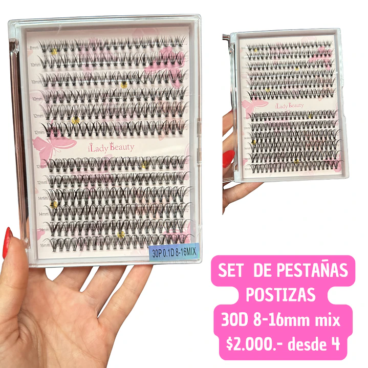 SET DE PESTAÑAS POSTIZAS (4UNID)  1