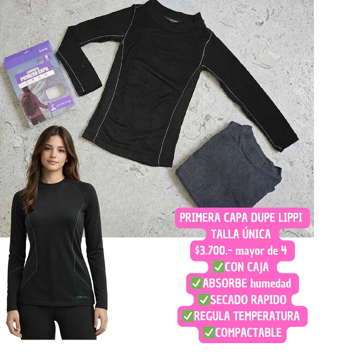 POLERA PRIMERA CAPA MANGA LARGA PREMIUM DUPE LIPPI (4UNID) 1