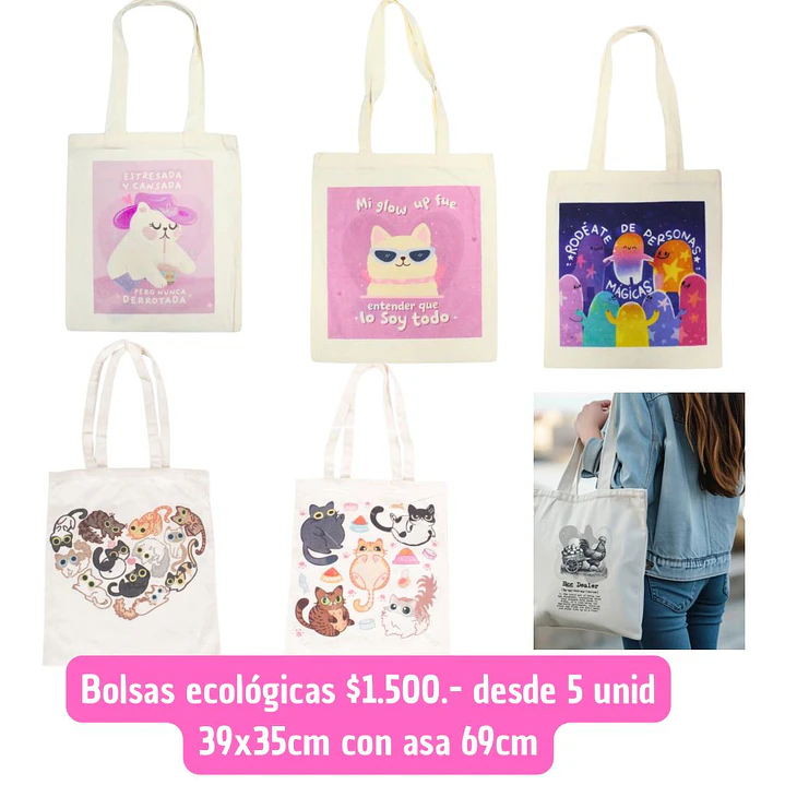 BOLSAS ECOLOGICAS SURTIDAS (5 unid) 1