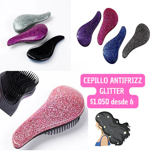 cepillo antifrizz GLITTER (6 unid)