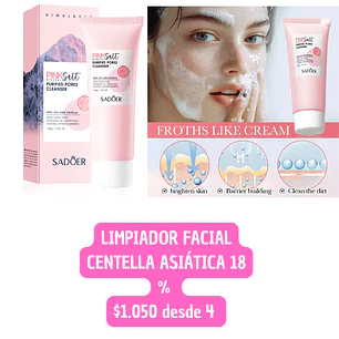 LIMPIADOR FACIAL LINEA CENTELLA ASIATICA (4UNID)