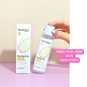 TONICO FACIAL LINEA ARROZ (4UNID)