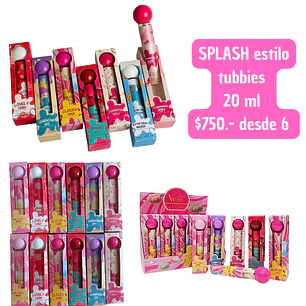 SPLASH DUPE TUBBIES 20ML    (6 UNID)