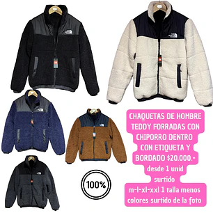 CHAQUETA TEDDY HOMBRE 1 UNID
