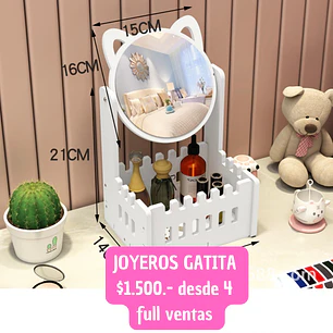 JOYEROS GATITA  (4 UNID )