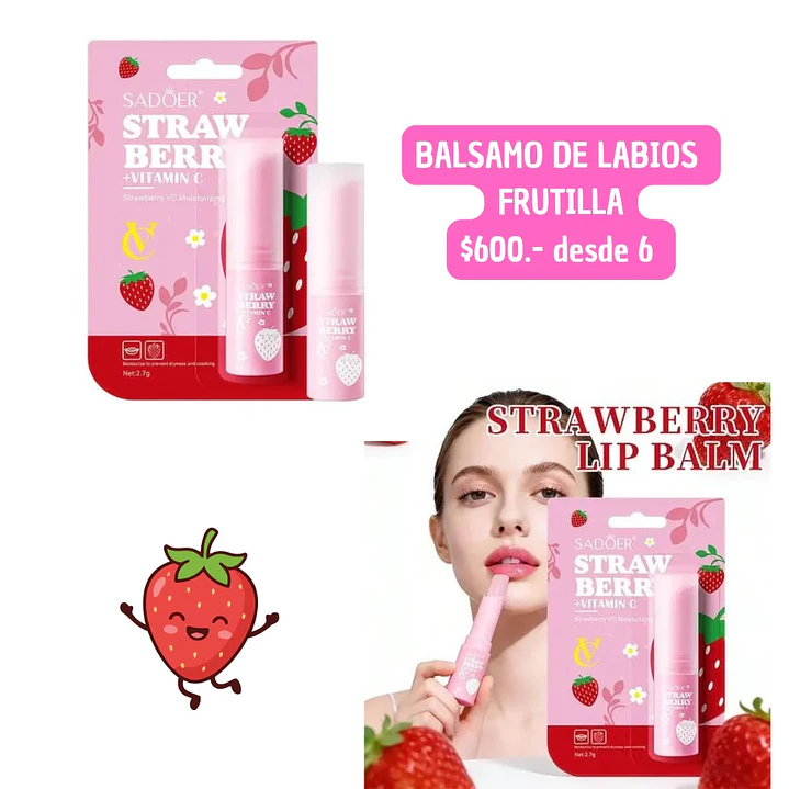 BALSAMO LABIAL FRUTILÑA (6 UNID) 1