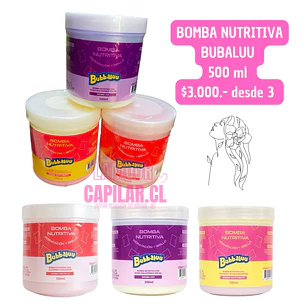crema nutritiva capilar bubaluu (3 unid) 