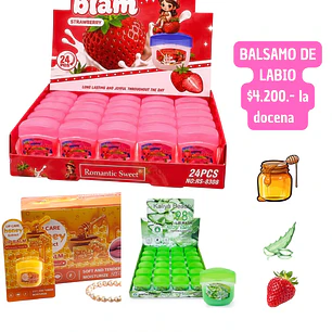 BALSAMO DE LABIOS (DOCENA)