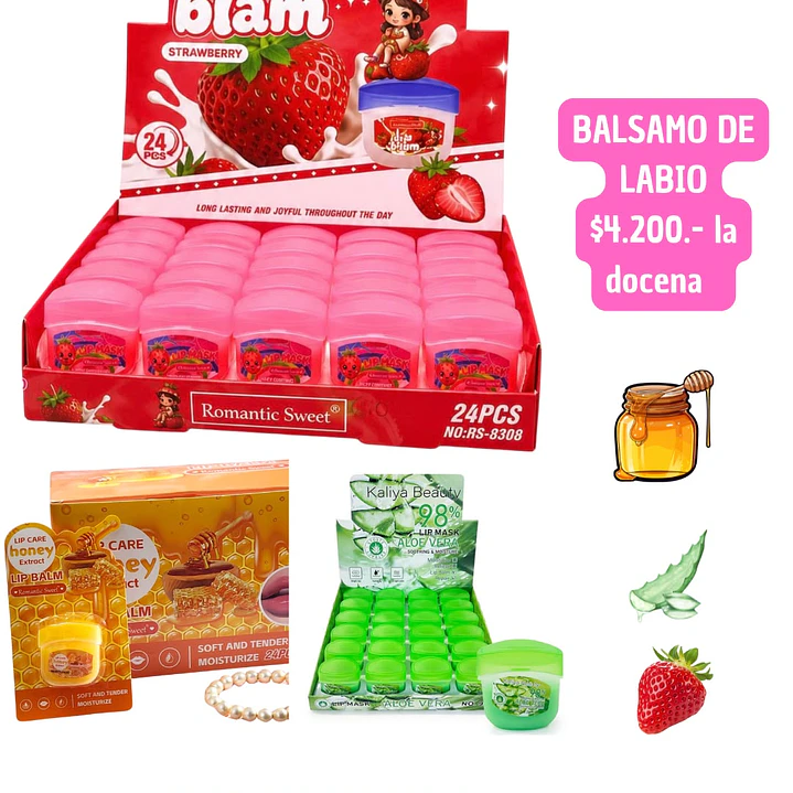 BALSAMO DE LABIOS (DOCENA) 1