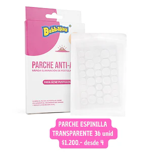 PARCHE ESPINILLA INVISIBLE  36 UNID BUBBALUU (4UNID)