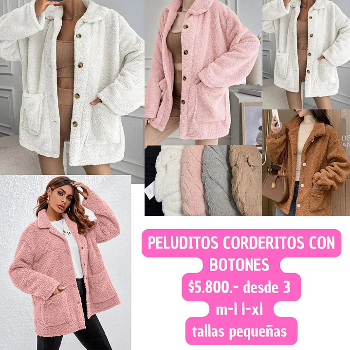 PELUDITOS CORDERITOS CON BOTONES (3UNID) 1