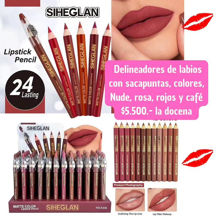 Delineador de labios  (docena ) 1