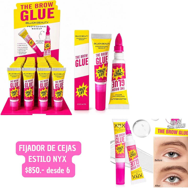 FIJADOR DE CEJAS ESTILO NYX  (6UNID) 1