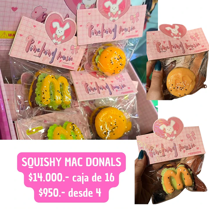 SQUISHY MAC DONALS  (4 UNID) 1