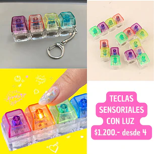 TECLADO SENSORIAL CON LUZ  (4 UNID)