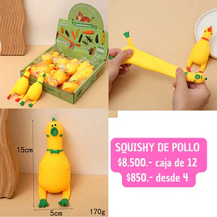 SQUISHY DE POLLO (4 UNID)