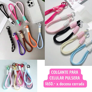 COLGANTE PUKSERA PARA CELULAR (DOCENA)