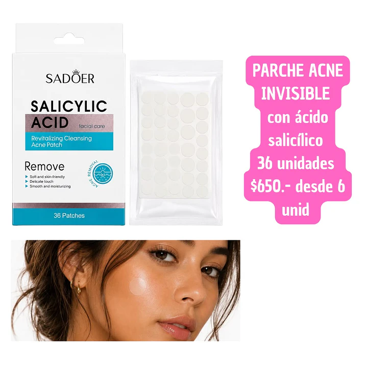 PARCHE PARA ESPINILLA CON ACIDO SALICILICO (6UNID) 1