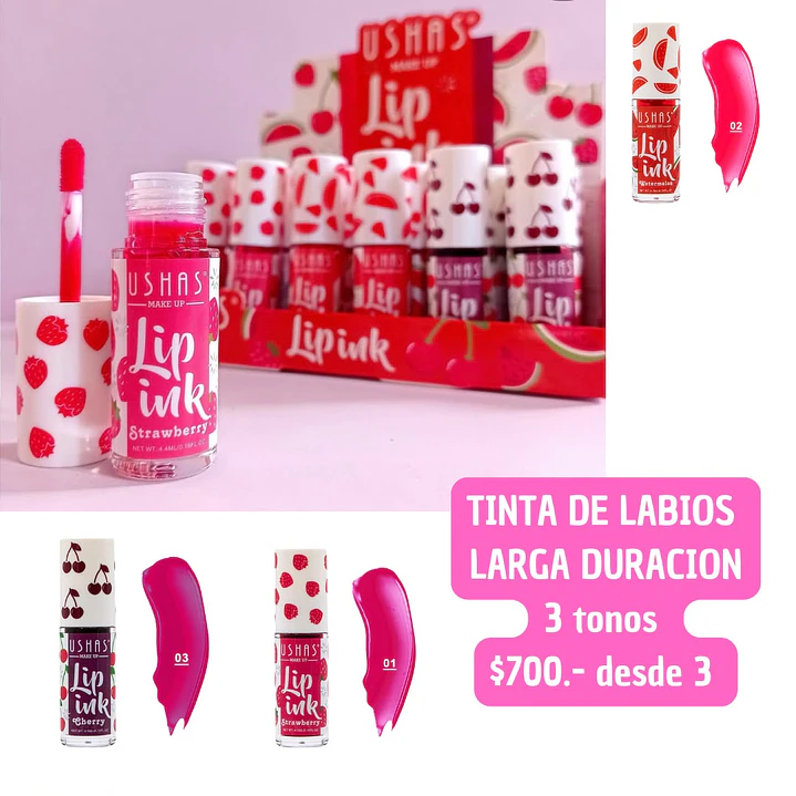 TINTA DE LABIOS LARGA DURACION (3UNID) 1