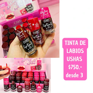 TINTA DE LABIOS USHAS (3 unid)
