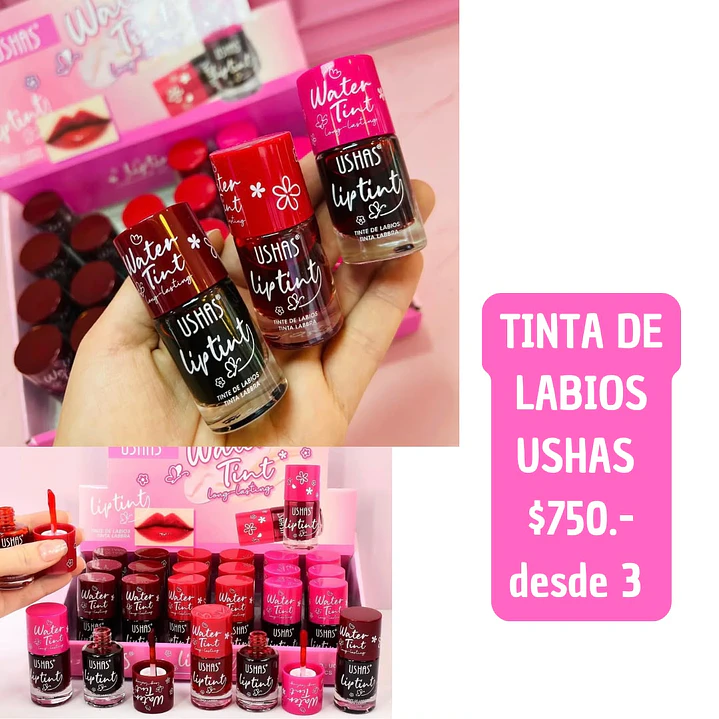 TINTA DE LABIOS USHAS (3 unid) 1