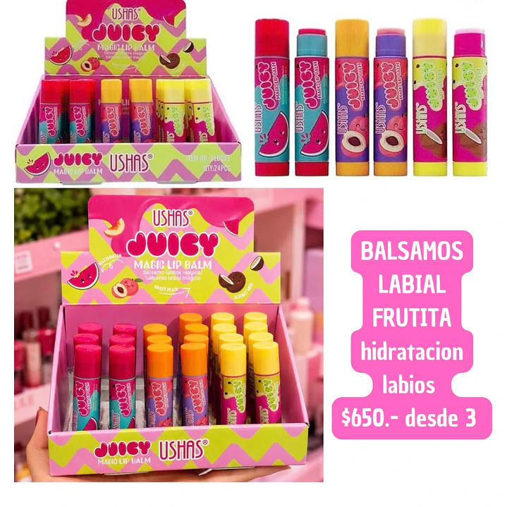 BALSAMO LABIAL FRUTITAS (3 unid) 1