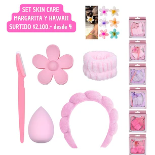 SET SKIN CARE MARGARITA Y HAWAII SURTIDO (4 UNID)