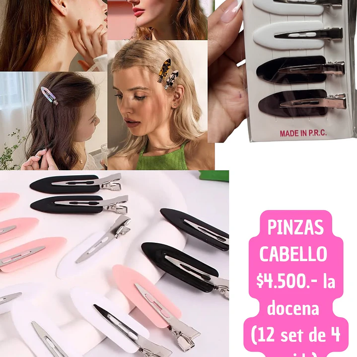 PINZAS CABELLO (DOCENA) 1