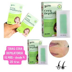 TIRAS CERA DEPILATORIA (4UNID)