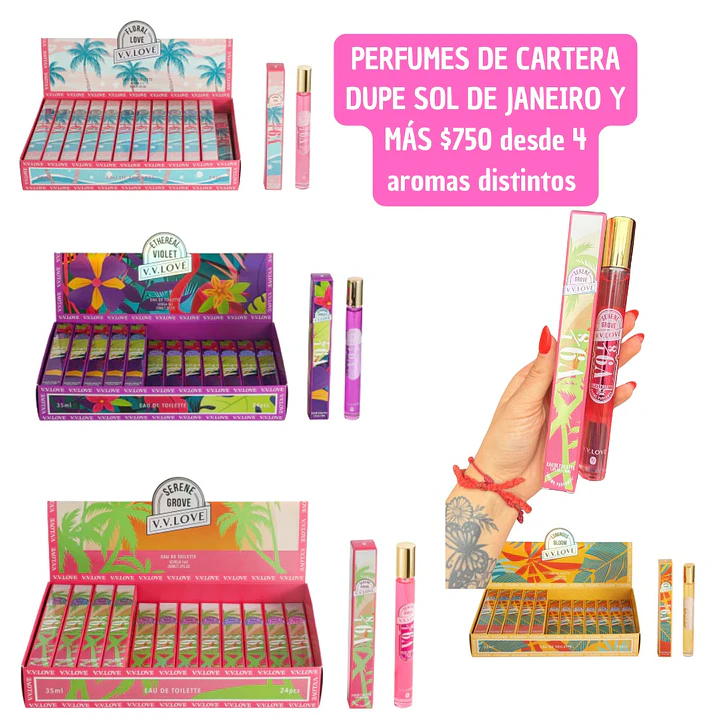 PERFUME DE CARTERA DUPE SOL DE JANEIRO (4UNID) 1