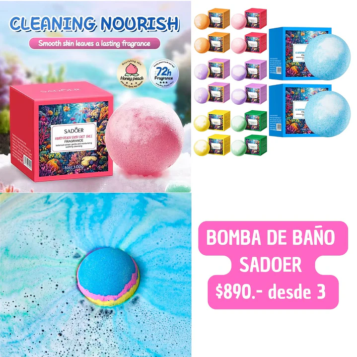 BOMBA DE BAÑO SAODER (3 UNID) 1
