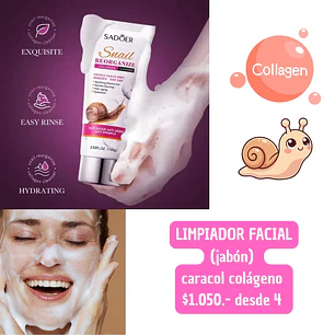 LIMPIADOR FACIAL CARACOL (4 UNID)