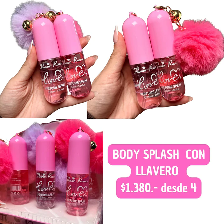 BODY SPLASH + LLAVERO (4UNID) 1
