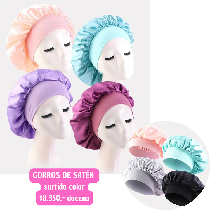 GORRO SATEN  (DOCENA) 1