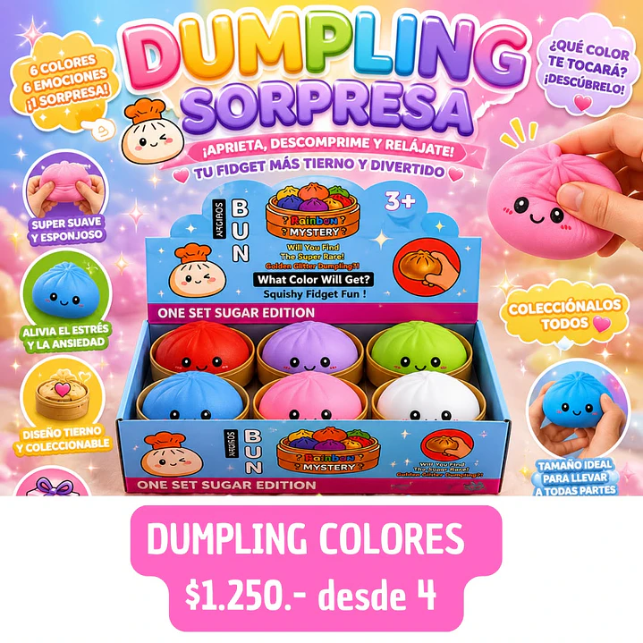 DUPE DUMPLING COLORES (4 UNID) 1